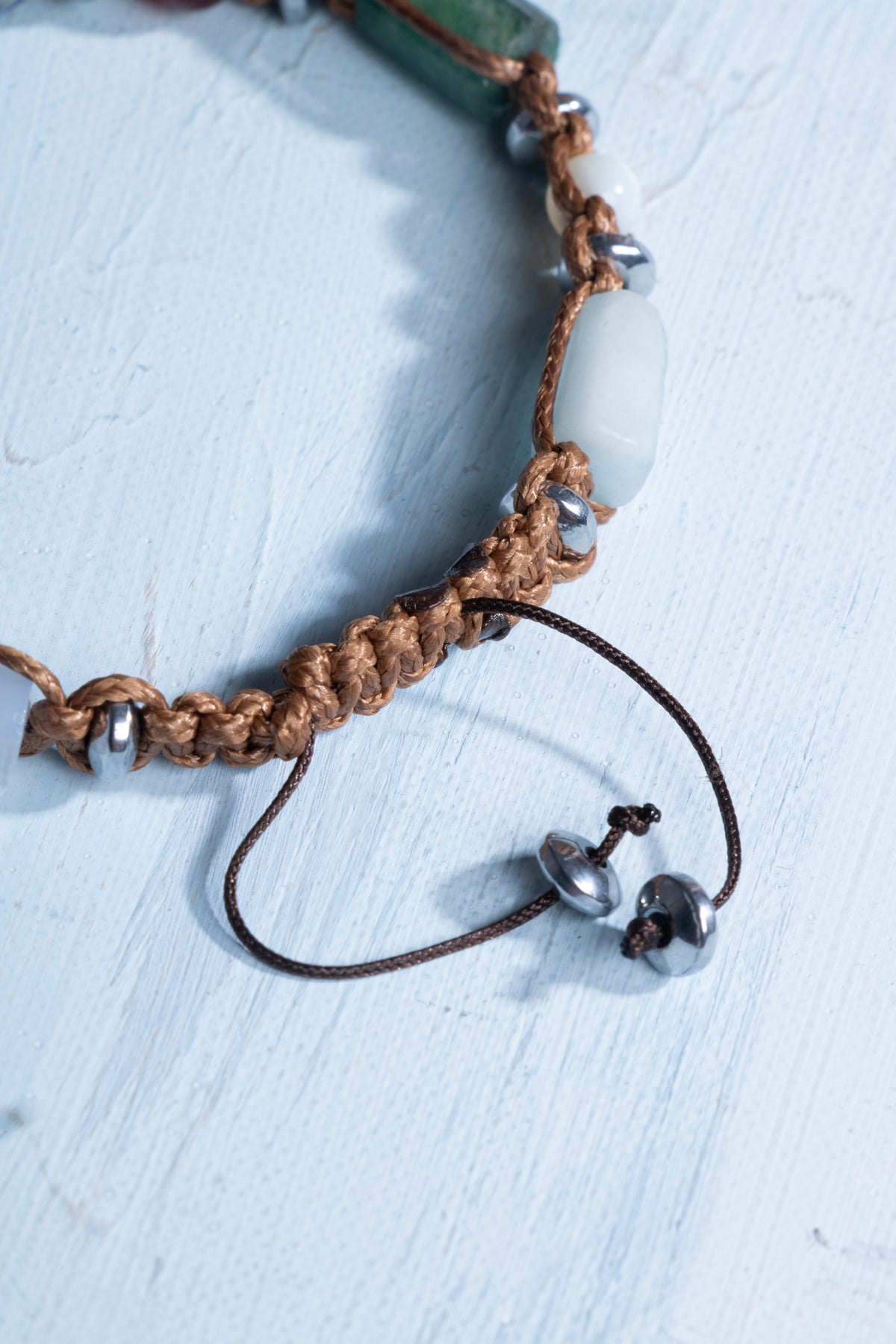 Sertifikalı Yay Burcu Doğal Taş Makrome Bileklik 4