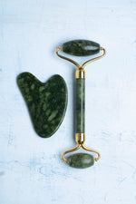 SERTİFİKALI Yeşim 1. Sınıf Roller ve Gua Sha Masaj Seti Sertifikalı