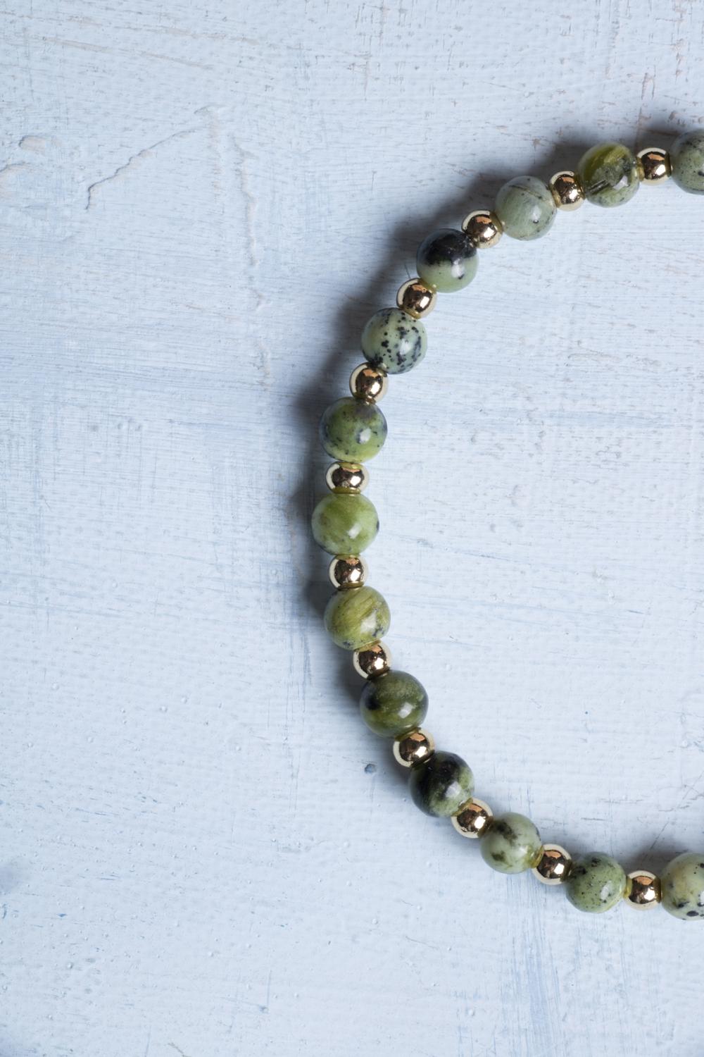 Sertifikalı Yeşim Doğal Taş Bileklik