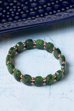 Sertifikalı Yeşim Hematit Doğal Taş Bileklik