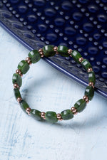 Sertifikalı Yeşim Hematit Doğal Taş Bileklik