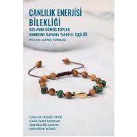 Sertifikalı Canlılık Enerjisi Bilekliği 925 Ayar Gümüş Toplar Makrome Kapama Bileklik